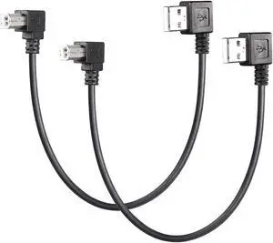 90 Degree USB 2.0 Type A to B Cable, 1ft Left Angle Right Angle Printer Scanner Cable 90 Degree USB 2.0 Type A to B Cable, 1ft Left Angle Right Angle Printer Scanner Cable