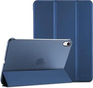 for iPad (A16) 11th Generation 11 Inch 2025/ iPad 10th Generation 10.9 Inch 2022 Case Slim Smart Cover with Translucent Hard Shell Back Supports Touch ID Auto Wake/Sleep -Navy
