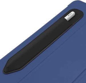 Pencil Holder Compatible with Apple Pencil 2nd Generation and 1st Gen Elastic Pencil Pouch Accessories Design for iPad and Stylus (Black)