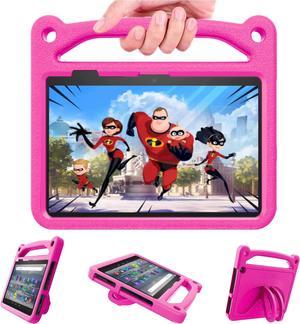 All New Fire 7 Case 2022 Fire 7 Case for Kids Grand Sky Kids Shock Proof Protective Cover Case for Amazon Fire 7 Tablet Compatible with 2022 ReleasePink