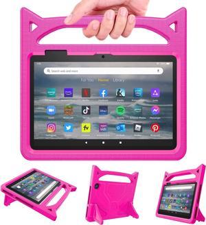 AllNew Fire 7 Case 2022 Grand Sky Super Light Weight Shock Proof Handle Stand Kids Cover Case for Fire 7 inch Display Tablet Compatible with 12th 2022 Release Magenta