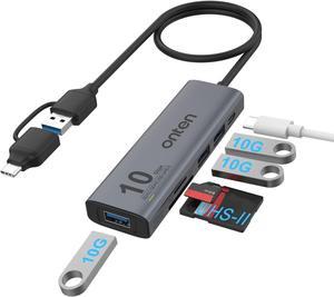 4 Port USB HUB, Onten USB 3.0 HUB, USB Splitter with 1.6 ft Cable 4*USB3.0 Port for Laptop MacBook Surface Pro and More USB Devices