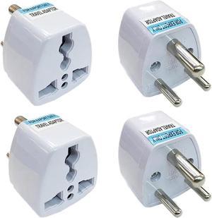 Canada US to India Power Adapter International Travel Plug Adapter Type D Adaptor for Bangladesh Maldives NepalSafe and Perfect for Cell Phones Laptops Camera Chargers and More