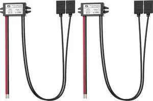 Tecreddy 2-Pack 12V 24V DC to Dual 5V USB Female DC Converter Adapter Step-Down Buck Module