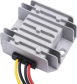 M DC/DC 12V 24V to 5V 10A 50W Voltage Reducer Converter Regulator, Step Down Converter Regulator DC to DC Waterproof Power Supply Module Buck Transformer, for Golf Cart,Forklifts,Car