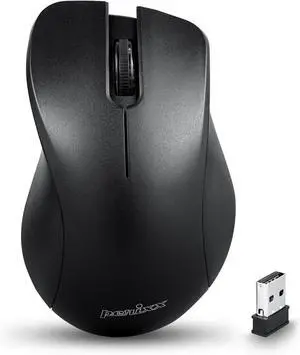PERIMICE-621B Wireless Mouse - Silent Click with Ergo Design - Compatible for Desktop and Laptop PC - Wireless 2.4 GHz - Black PERIMICE-621B Wireless Mouse - Silent Click with Ergo Design - Compatible for Desktop and Laptop PC - Wireless 2.4 GHz - Black