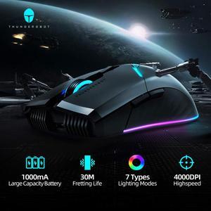 ThundeRobot ML701 wireless mouse rechargeable gaming mouse gaming dedicated rechargeable computer mouse portable