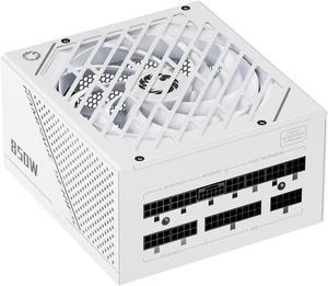 GAMEMAX Rampage Series 850W PCIe 5.0 80 Plus Gold Certified Fully Modular Power Supply, 135mm F.D.B Fan, 105°C Japanese Caps, 10 Year Warranty, GX850, White