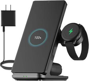 Wireless Charger3in1 Wireless Charging Station for Samsung Galaxy PhoneWatchBuds Fit for Galaxy S22 ultraNote 20Note 10S21S20 Galaxy Watch 43 Active 21 Galaxy BudsProLive