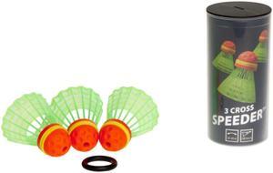 Speedminton Cross Speeder Tube (3 Pack) Birdies for Outdoor Games Speed Badminton/Crossminton