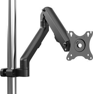 PUTORSEN Height Adjustable Pole Mount Monitor Arm for 17"-27" Screens with Mechanical Spring