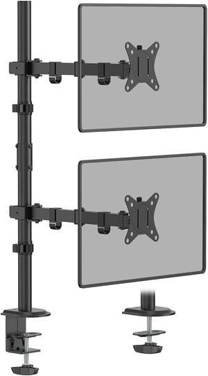 MOUNTUP Vertial Dual Monitor Desk Mount for Max 32'' Monitors MU3004