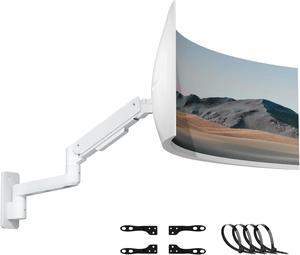 PUTORSEN 17-49 inch Premium Ultrawide Monitor Wall Mount, Heavy Duty Single Wall Mount Monitor Arm up to 44lbs