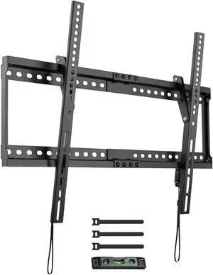 PUTORSEN Tilting TV Wall Mount for Most 37-80'' TVs, up to 165lbs, 8° Tilting for Better Viewing, Wall Mount TV Bracket with Quick Lock and Release, Max VESA 600 * 400mm, Fits 16"/18"/24" Stud