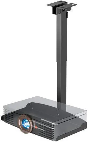 PUTORSEN Adjustable Projector Ceiling Mount,Universal Projector Shelf for Ceiling and Wall, Holds up to 22lbs,No Hole Installation, Hidden Cable Routing