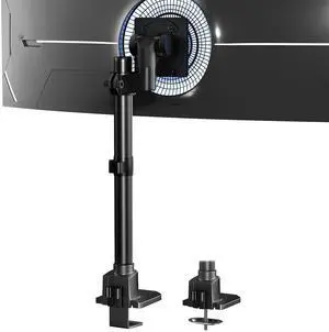 PUTORSEN Monitor-Arm Ultrawide Heavy Duty 24-57'' - Aluminum Single Monitor Mount Holds up to 59.4lbs, Adjustable Desk Mount Stand, VESA 75/100mm, Black