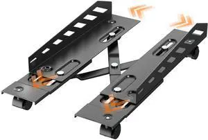 PUTORSEN Computer Tower Stand - Under Desk PC Stand for Floor with Rolling Caster Wheels, Adjustable CPU Tower Holder Fits Most PC Tower, Black