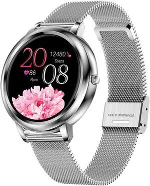 Smart Watch for Women 1.09-inch Touchscreen IP67 Waterproof Elegant Female Fitness Sports Bracelets Smart Wristband Compatible with Android iOS