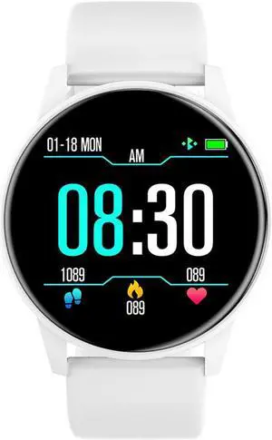 Smart Watch 1.3-Inch IPS Single-Touch Screen BT4.0 IP67 Waterproof Fitness Tracker Sleep Call/Sedentary Reminder Remote Camera/Music Control Compatible with Android iOS