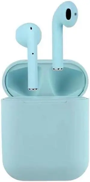 i12 True Wireless Earphones BT 5.0 Smart Headset Portable Sports Wireless Headset 300mAh Charging Case Touch-control Noise Reduction Compatible with Android iOS