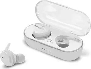 Y30 True Wireless Earbuds Touch-Control Daily Waterproof Sport Earbuds with Microphone Binaural Strereo Audio Earphones In-Ear Headset with Charging Case Compatible with Android iOS