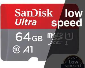 Low speed 64GB SanDisk Micro SD Card Read Speed Up to 60MB/s TF Card memory card for samrt phone and table PC Camera Drone