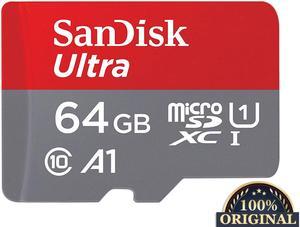 100 Original 64GB SanDisk Micro SD Card with Adapter TF Card Read Speed Up to 120MBs Flash memory card for samrt phone and table PC Camera Drone