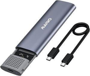 MAIWO M.2 NVME SSD Enclosure Adapter, USB 3.1/3.2 Gen 2 (10 Gbps) to NVME PCI-E M-Key Solid State Drive External Enclosure Support UASP Trim (Fits only NVMe PCIe 2230/2242/2260/2280)