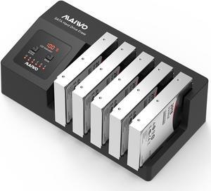 MAIWO Five Bay USB to 2.5"/3.5" SATA 6Gbps HDD erase docking station Dock with LED Indicators,no PC needed Had Drive Eraser