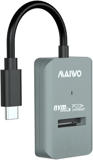 MAIWO M.2 NVMe SSD Docking Station, M.2 NVMe M-Key to Type C Adapter, USB3.2 GEN2x1 10Gbps Speed with UASP Trim, 4TB Capacity