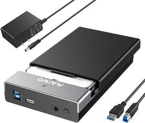 QGeeM 2.5 Hard Drive Enclosure, USB C 3.1 Gen 2 to SATA External