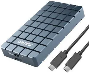 MAIWO 40Gbps M.2 NVMe SSD Enclosure USB4 Type-C to 2280 NVMe Adapter Groove Heat Dissipation Support Thunderbolt3/4 USB4/3.0/2.0 Tool Free 8TB Capacity Aluminum Alloy Case