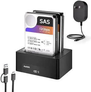 MAIWO 2.5 3.5 Inch SAS SATA Hard Drive Cloner, Bidirectional Clone SATA and SAS HDD, 48TB Capacity, External HDD Docking Station SSD Reader with 12V 4A Power, Tool Free MAIWO 2.5 3.5 Inch SAS SATA Hard Drive Cloner, Bidirectional Clone SATA and SAS HDD, 48TB Capacity, External HDD Docking Station SSD Reader with 12V 4A Power, Tool Free