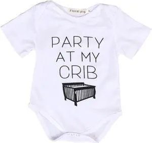 RARE NEW BABY FUNNY BODYSUIT JUMP SUIT ONE PIECE ROMPER ONESIE 1