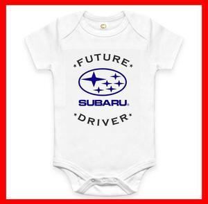 RARE NEW FUTURE SUBARU DRIVER BABY FUNNY BODYSUIT JUMP SUIT ONE PIECE ROMPER  ONESIE