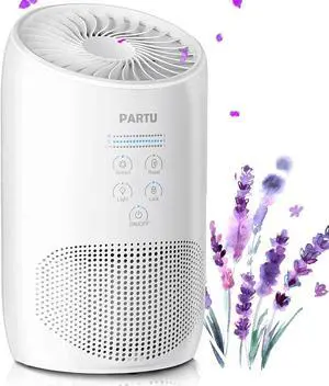 HEPA Air Purifier - Smoke Air Purifiers for Home with Fragrance Sponge - 100% Ozone Free, Lock Set, Eliminates Smoke, Dust, Pollen, Pet Dander, (Available for California)-White HEPA Air Purifier - Smoke Air Purifiers for Home with Fragrance Sponge - 100% Ozone Free, Lock Set, Eliminates Smoke, Dust, Pollen, Pet Dander, (Available for California)-White