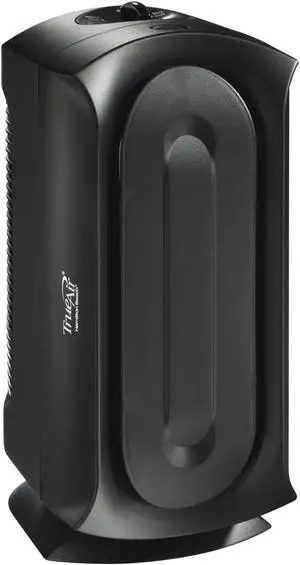 TrueAir Air Purifier with Permanent HEPA Filter for Home or Office and for Allergies and Pets, Whisper Quiet, 160 sq ft, Black TrueAir Air Purifier with Permanent HEPA Filter for Home or Office and for Allergies and Pets, Whisper Quiet, 160 sq ft, Black