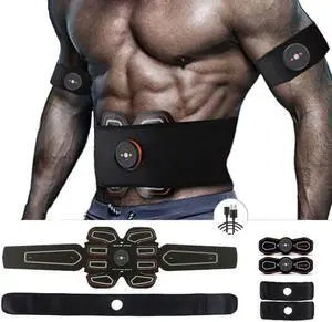 ABS Muscle Toner Abdominal Toning Workout Belt Body Training Gear Fitness Equipment Full Set for Abdomen/Arm/Leg Training(USB Charging) ABS Muscle Toner Abdominal Toning Workout Belt Body Training Gear Fitness Equipment Full Set for Abdomen/Arm/Leg Training(USB Charging)