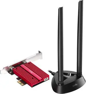WiFi 6 PCIe Card, Bluetooth 5.0 PCIe Adapter, AX200 Inside, 2402Mbps + 574Mbps, 160MHz, WPA3, Bluetooth 5.0 / 4.2 / 4.0, 802.11 ax/ac/a/b/g/n, Windows 10 64-bit Only (WE4000) WiFi 6 PCIe Card, Bluetooth 5.0 PCIe Adapter, AX200 Inside, 2402Mbps + 574Mbps, 160MHz, WPA3, Bluetooth 5.0 / 4.2 / 4.0, 802.11 ax/ac/a/b/g/n, Windows 10 64-bit Only (WE4000)
