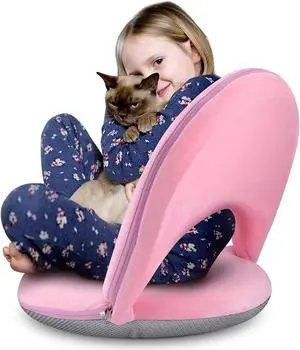 Floor Chair Seating Meditation Chair with Adjustable Back Support Foldable Floor seat Folding Padded Legless Chair for Adults Kids Video Gaming Reading Watching in Living room/Classroom Pink Floor Chair Seating Meditation Chair with Adjustable Back Support Foldable Floor seat Folding Padded Legless Chair for Adults Kids Video Gaming Reading Watching in Living room/Classroom Pink