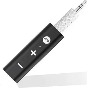 Mini Wireless Bluetooth Receiver, Bluetooth 5.0 Car Adapter & Bluetooth Aux Receiver with Clips Design 3.5mm Stereo Output for Home Audio/Car Audio Stereo System, Headphones, Handsfree Calls Mini Wireless Bluetooth Receiver, Bluetooth 5.0 Car Adapter & Bluetooth Aux Receiver with Clips Design 3.5mm Stereo Output for Home Audio/Car Audio Stereo System, Headphones, Handsfree Calls