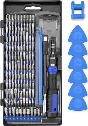 Precision Screwdriver Set, 120 in 1 with 111 Bits Screwdriver Set for Mobile Phone, Smartphone, Game Console, Tablet, PC, Blue… Precision Screwdriver Set, 120 in 1 with 111 Bits Screwdriver Set for Mobile Phone, Smartphone, Game Console, Tablet, PC, Blue…