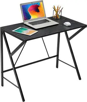 Small Computer Desk 35’’ Kids Writing Study Desk for Small Space Modern Simple Notebook Laptop PC Desk with Sturdy K-Shaped Legs for Home Office Black Small Computer Desk 35’’ Kids Writing Study Desk for Small Space Modern Simple Notebook Laptop PC Desk with Sturdy K-Shaped Legs for Home Office Black