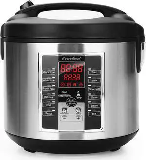 Rice Cooker, Slow Cooker, Steamer, Stewpot, Saute All in One (12 Digital Cooking Programs) Multi Cooker (5.2Qt ) Large Capacity, 24 Hours Preset & Instant Keep Warm Rice Cooker, Slow Cooker, Steamer, Stewpot, Saute All in One (12 Digital Cooking Programs) Multi Cooker (5.2Qt ) Large Capacity, 24 Hours Preset & Instant Keep Warm