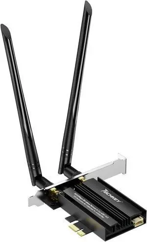 WIFI 6 Card PCIe 3000Mbps for PC, Wireless Adapter with Bluetooth 5.0 Dongle 802.11AX WiFi Adapter Express Network Dual Band 5dBi High Rotating Antenna (ONLY Support Desktop for Win10 64bit) WIFI 6 Card PCIe 3000Mbps for PC, Wireless Adapter with Bluetooth 5.0 Dongle 802.11AX WiFi Adapter Express Network Dual Band 5dBi High Rotating Antenna (ONLY Support Desktop for Win10 64bit)