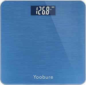 Weight Scale, Precision Digital Body Bathroom Scale with Step-On Technology, Brushing Finish, 6mm Tempered Right Angle Glass Easy Read Backlit LCD Display, 400 Pounds