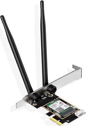 AX 3000Mbps WiFi 6 PCIE WiFi Card with Bluetooth 5.1 for PC AX200 PCI Express WiFi Bluetooth Adapter Dual Antenna Wireless MU-MIMO OFDMA for Desktop Computer (Suport Windows 10 64bit only) AX 3000Mbps WiFi 6 PCIE WiFi Card with Bluetooth 5.1 for PC AX200 PCI Express WiFi Bluetooth Adapter Dual Antenna Wireless MU-MIMO OFDMA for Desktop Computer (Suport Windows 10 64bit only)