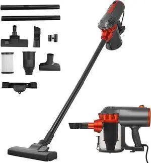 Stick Vacuum Cleaner 18KPa Powerful Suction, 1.5L High-Capacity HEPA Filter, 4 in 1 Corded Handheld Vac for Hard Floor Carpet Pet Hair Stick Vacuum Cleaner 18KPa Powerful Suction, 1.5L High-Capacity HEPA Filter, 4 in 1 Corded Handheld Vac for Hard Floor Carpet Pet Hair