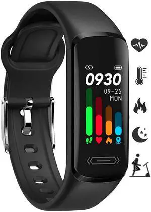 Fitness Tracker HR, Activity Tracker with Body Temperature Heart Rate Sleep Health Monitor, IP68 Waterproof Activity Tracker, Step Tracker Calorie Counter Pedometer Watch for Men Women Teens Fitness Tracker HR, Activity Tracker with Body Temperature Heart Rate Sleep Health Monitor, IP68 Waterproof Activity Tracker, Step Tracker Calorie Counter Pedometer Watch for Men Women Teens
