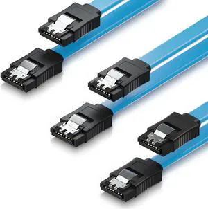 SATA Cable III 3 Pack SATA Cable III 6Gbps Straight HDD SDD Data Cable with Locking Latch 18 Inch Compatible for SATA HDD, SSD, CD Driver, CD Writer SATA Cable III 3 Pack SATA Cable III 6Gbps Straight HDD SDD Data Cable with Locking Latch 18 Inch Compatible for SATA HDD, SSD, CD Driver, CD Writer